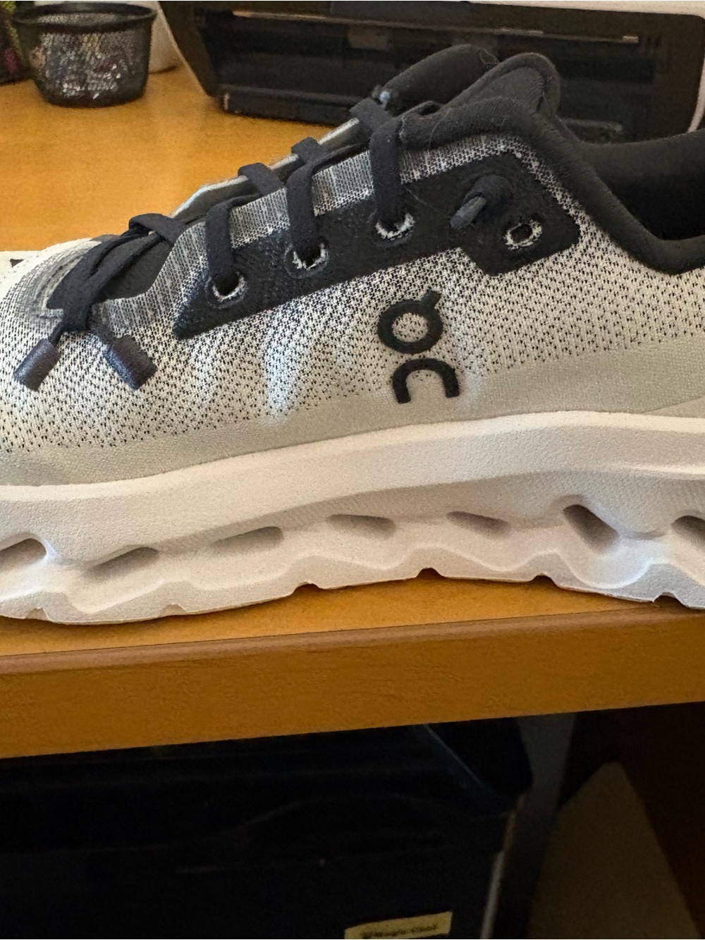 On Women’s Cloudtilt Lifestyle Shoe in Black/Ivory - Picture 3 of 7